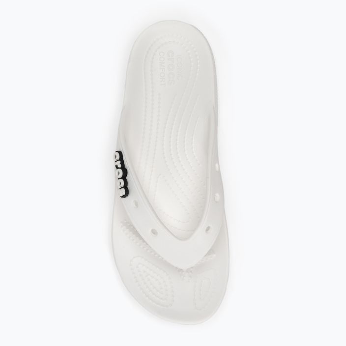 Vyriškos šlepetės per pirštą Crocs Classic Flip white 6