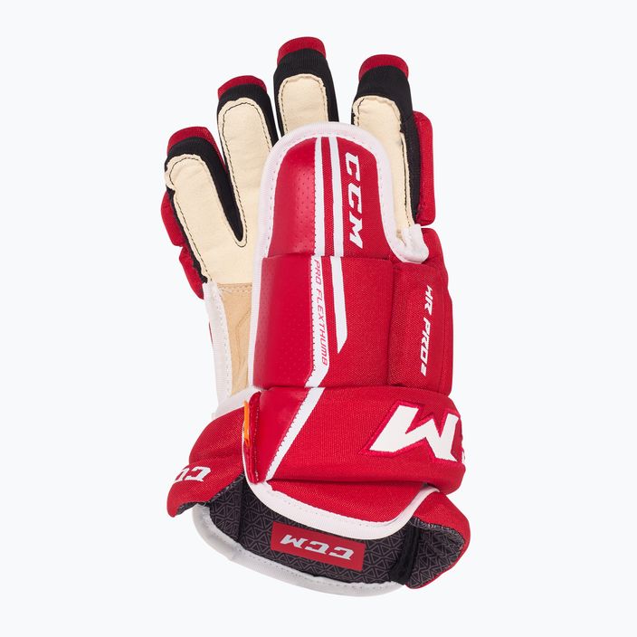 Ledo ritulio pirštinės CCM Tacks 4R Pro2 SR red 3