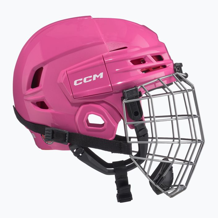 CCM Tacks 70 Combo rožinis vaikiškas ledo ritulio šalmas 3