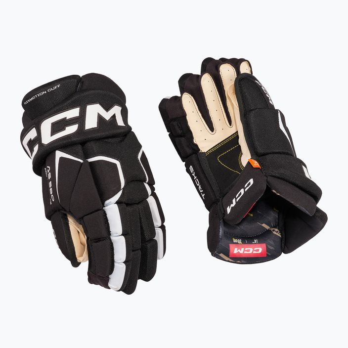 Ledo ritulio pirštinės CCM Tacks AS-580 SR black/white