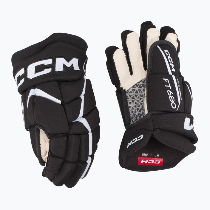 Ledo ritulio pirštinės CCM JetSpeed FT680 SR black/white