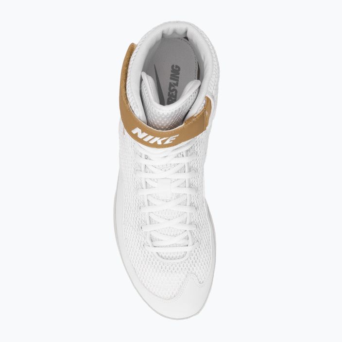 Vyriški imtynių batai Nike Inflict 3 white/metallic gold 5