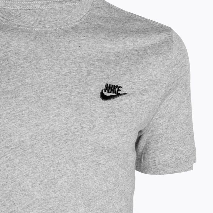 Vyriški marškinėliai Nike Sportswear Club dark grey heather/black 3