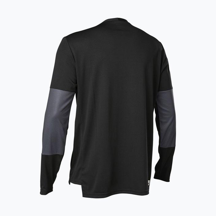 Vyriški dviratininkų marškinėliai Fox Racing Defend LS Jersey Foxhead black 28988 2
