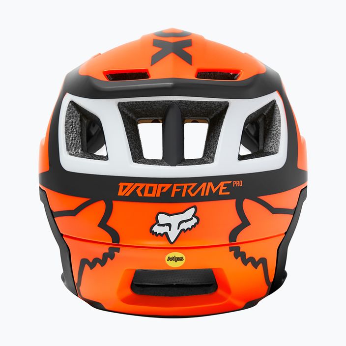 Fox Racing Dropframe Pro Dvide dviratininko šalmas oranžinės ir juodos spalvos 29396_824 11