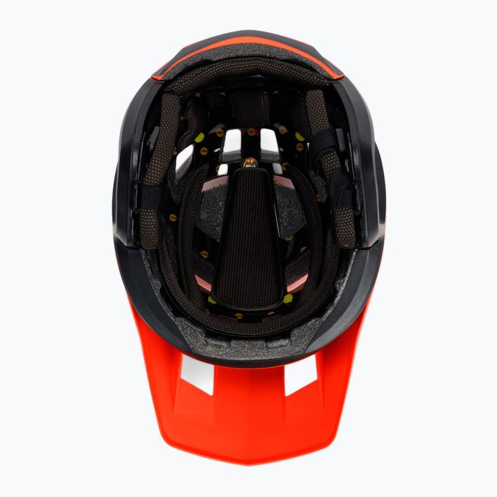 Fox Racing Dropframe Pro Dvide dviratininko šalmas oranžinės ir juodos spalvos 29396_824 5