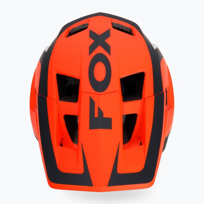 Fox Racing Dropframe Pro Dvide dviratininko šalmas oranžinės ir juodos spalvos 29396_824 6