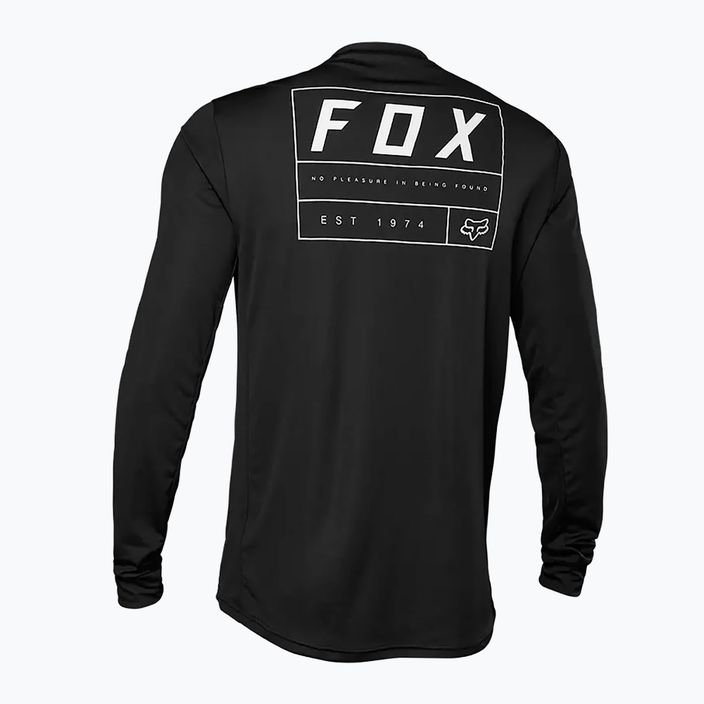 Fox Racing Ranger Swath LS vyriški dviratininkų marškinėliai juodi 30099_001_S 2