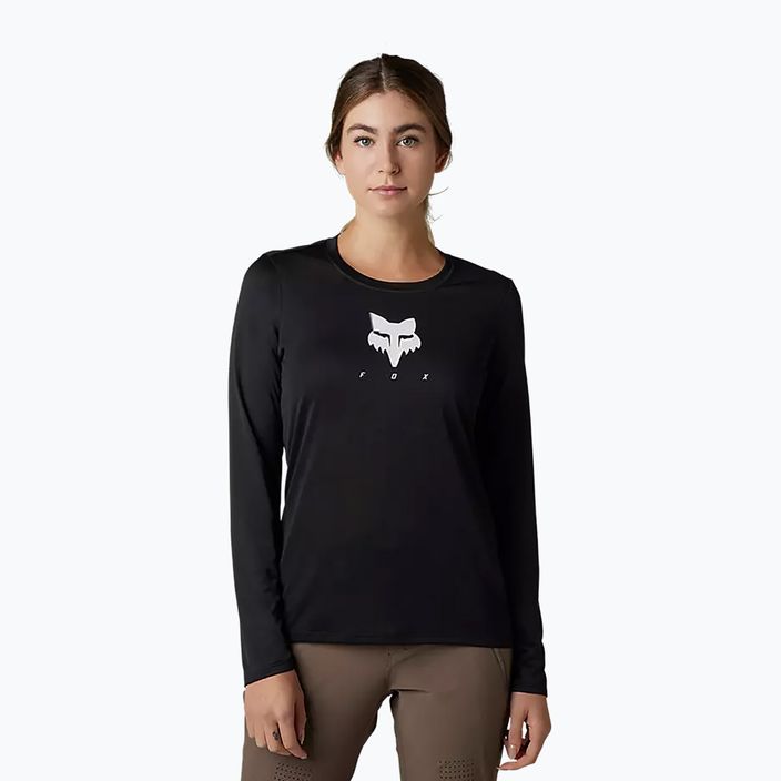 Moteriški dviratininkų marškinėliai Fox Racing Lady Ranger Tru Dri black 31113_001