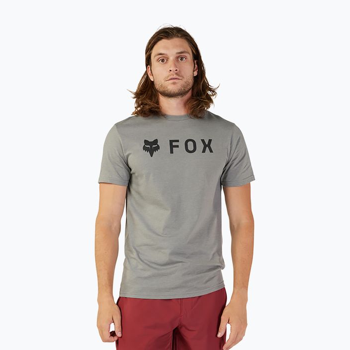 Fox Racing Absolute heather graphite vyriški dviratininko marškinėliai