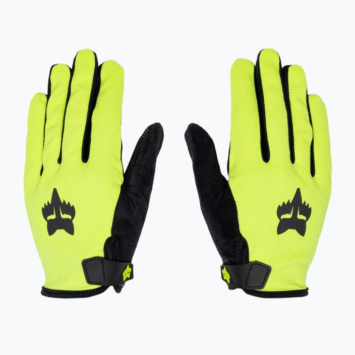 Vyriškos dviračių pirštinės Fox Racing Ranger fluorescent yellow 3