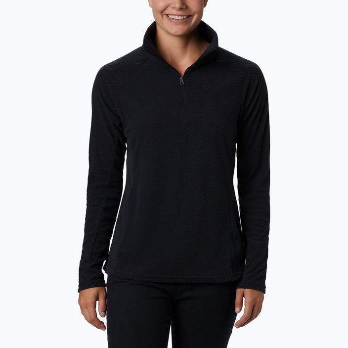 Moteriškas turistinis džemperis Columbia Glacial IV 1/2 Zip black