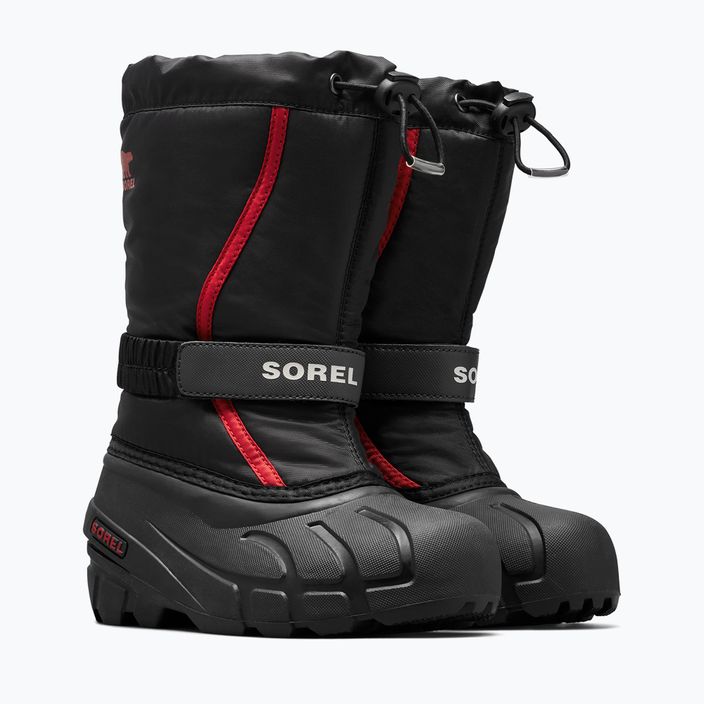 Paauglių sniego batai Sorel Flurry Dtv black/bright red 9