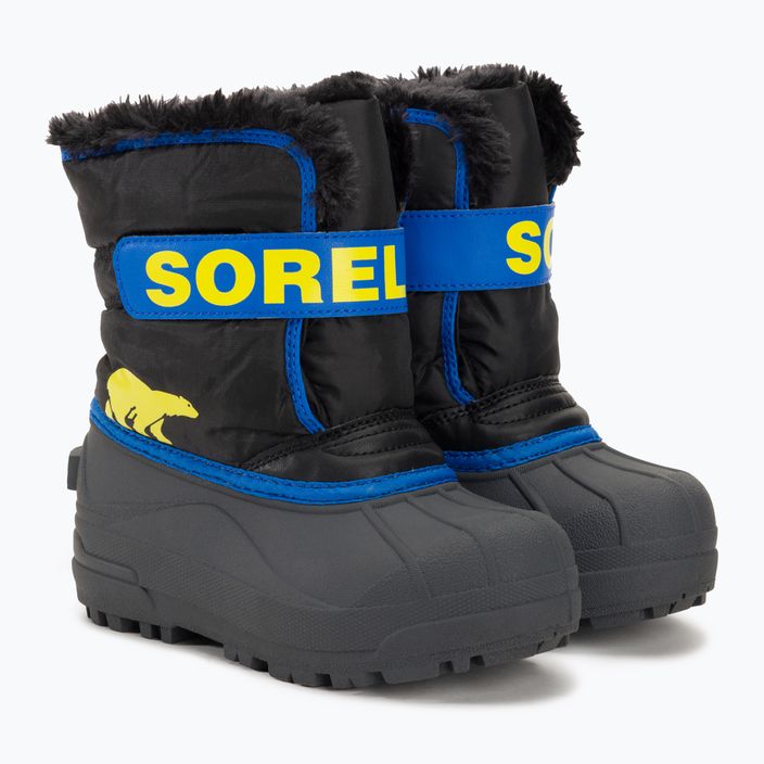 Paauglių sniego batai Sorel Snow Commander black/super blue 4