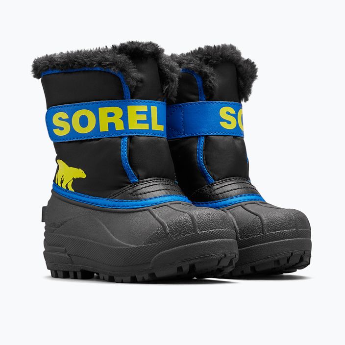 Paauglių sniego batai Sorel Snow Commander black/super blue 9