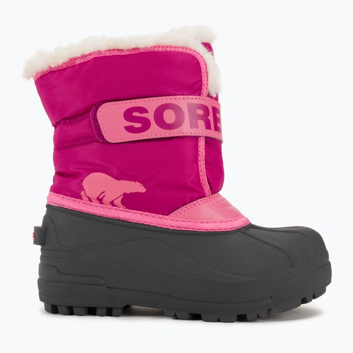 Paauglių sniego batai Sorel Snow Commander tropic pink/deep blush 2
