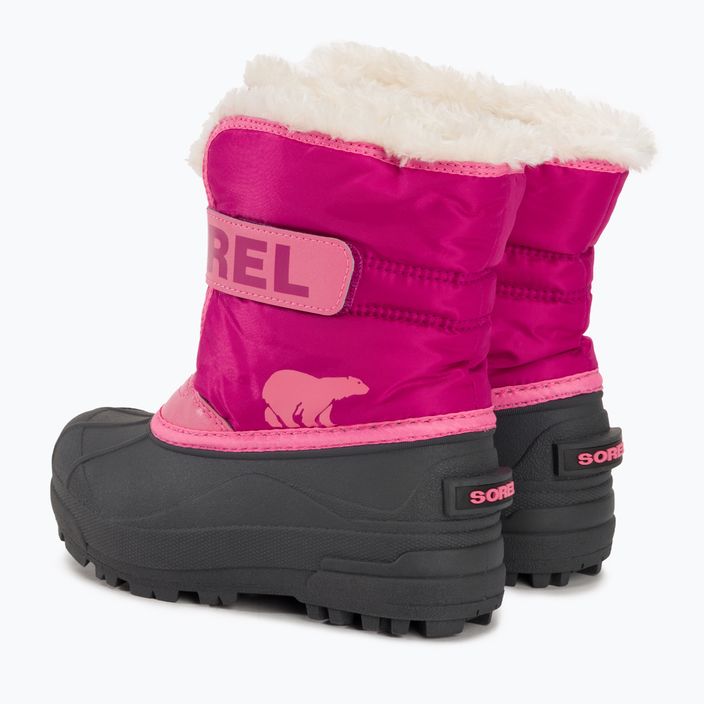Paauglių sniego batai Sorel Snow Commander tropic pink/deep blush 3