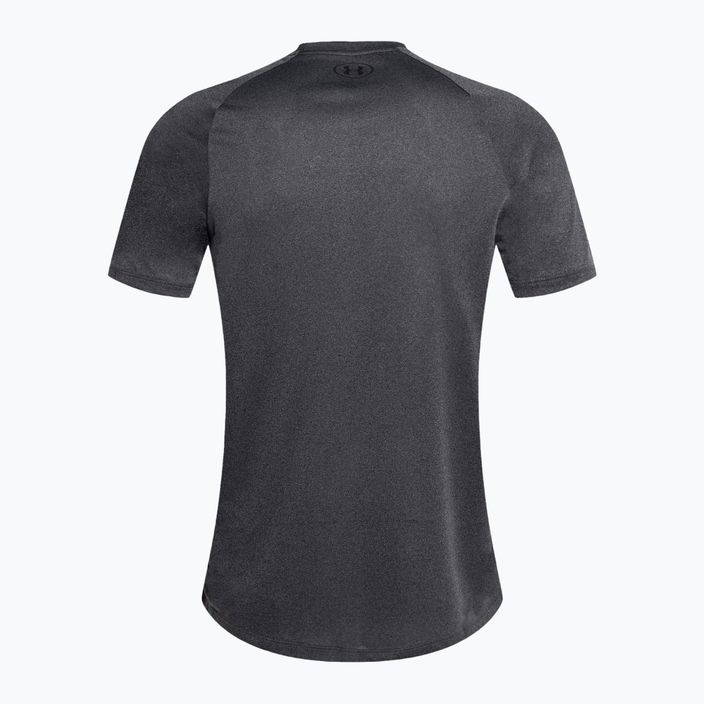 Under Armour Tech 2.0 carbon heather/black vyriški treniruočių marškinėliai 5