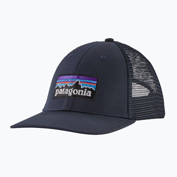 Patagonia P-6 Logo LoPro Trucker beisbolo kepurė tamsiai mėlyna 5