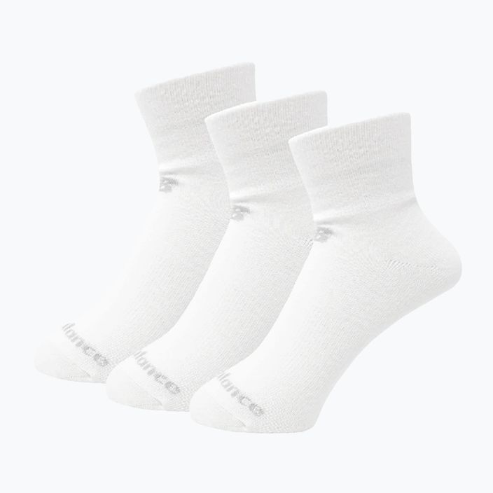 Kojinės New Balance Performance Cotton Flat Knit Ankle 3 poros white