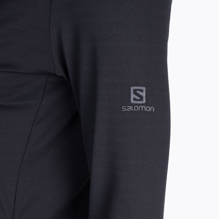 Moteriški Salomon Outrack Full Zip Mid vilnoniai marškinėliai su užtrauktuku, juodi LC1358200 3