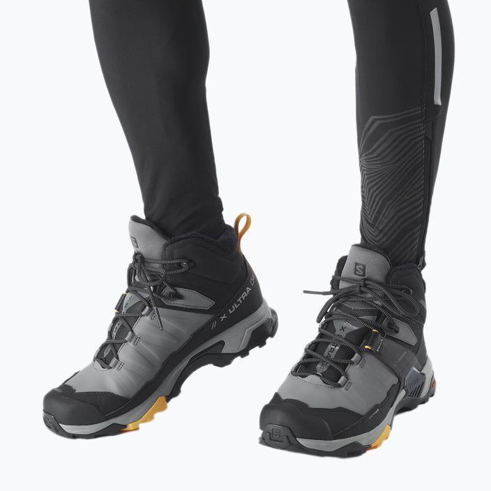 Vyriški trekingo batai Salomon X Ultra 4 MID Winter TS CSWP pilkai juodi L41355200 16