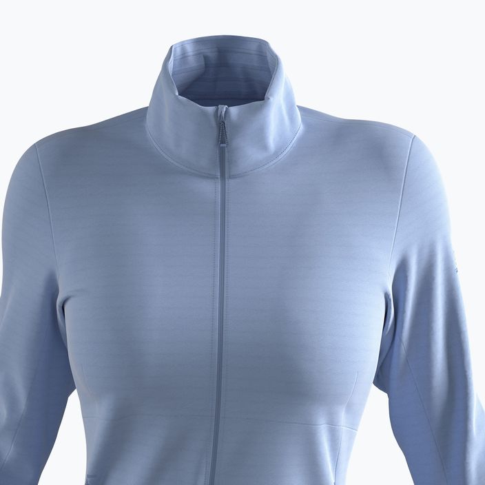 Moteriški Salomon Outrack Full Zip Mid vilnoniai džemperiai mėlynos spalvos LC1710100 5