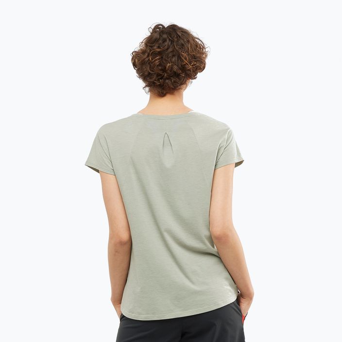 Salomon Essential Shaped SS moteriški trekingo marškinėliai žalia LC1739600 4