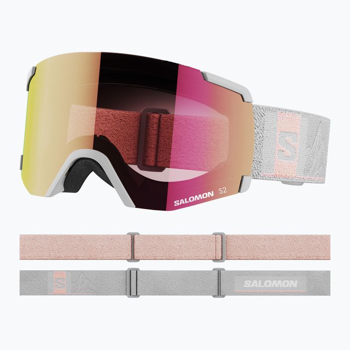 Salomon S/View wrought iron/ml ruby slidinėjimo akiniai L47003200 6