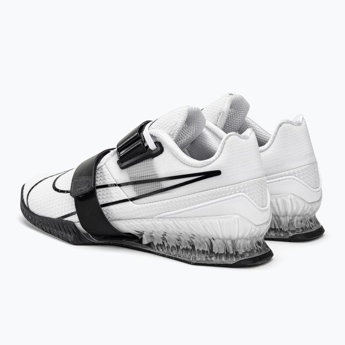 Nike Romaleos 4 baltos/juodos spalvos sunkiosios atletikos bateliai 3