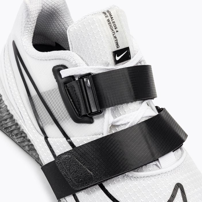 Nike Romaleos 4 baltos/juodos spalvos sunkiosios atletikos bateliai 8