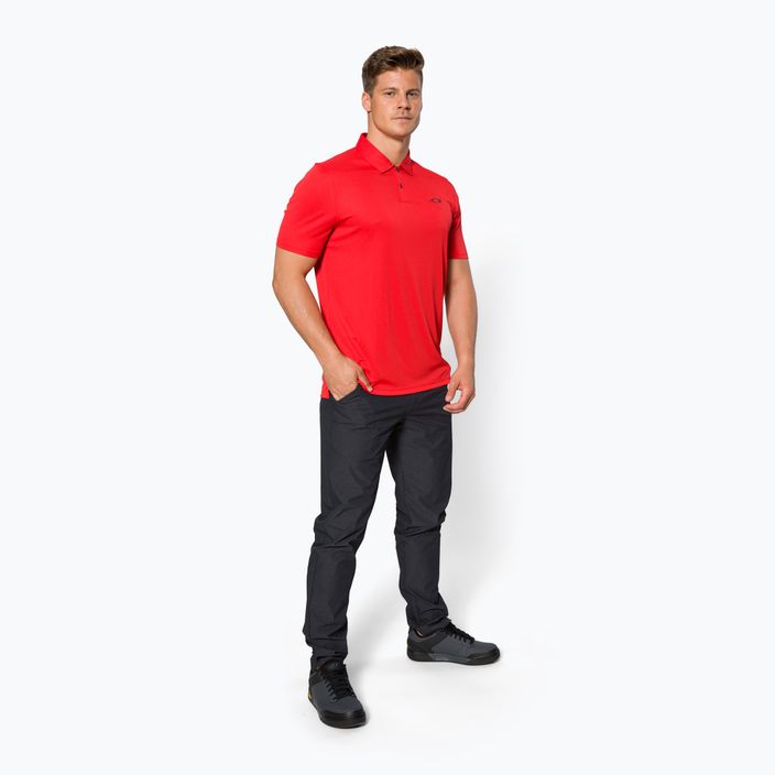 Vyriški polo marškinėliai Oakley Icon TN Protect RC raudonos spalvos FOA401918 2