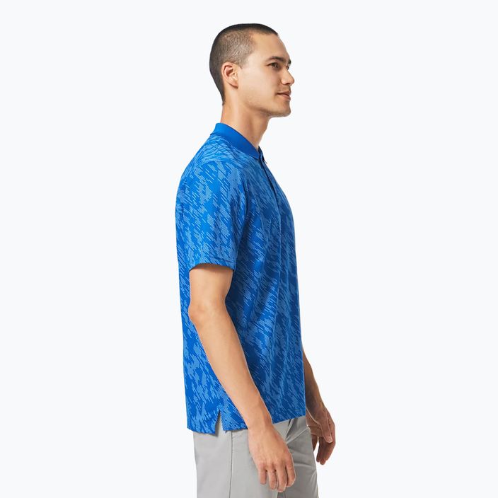 Oakley vyriški polo marškinėliai Contender Print blue FOA403162 2