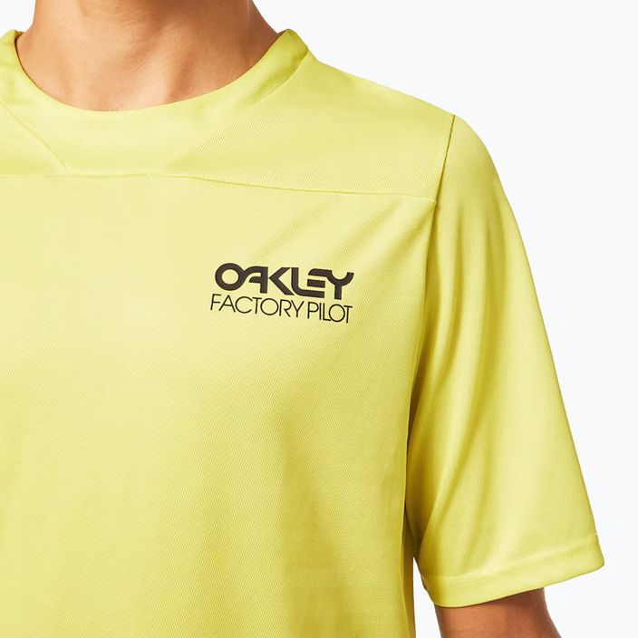 Oakley Factory Pilot Lite MTB vyriški dviratininko marškinėliai geltoni FOA403173 4