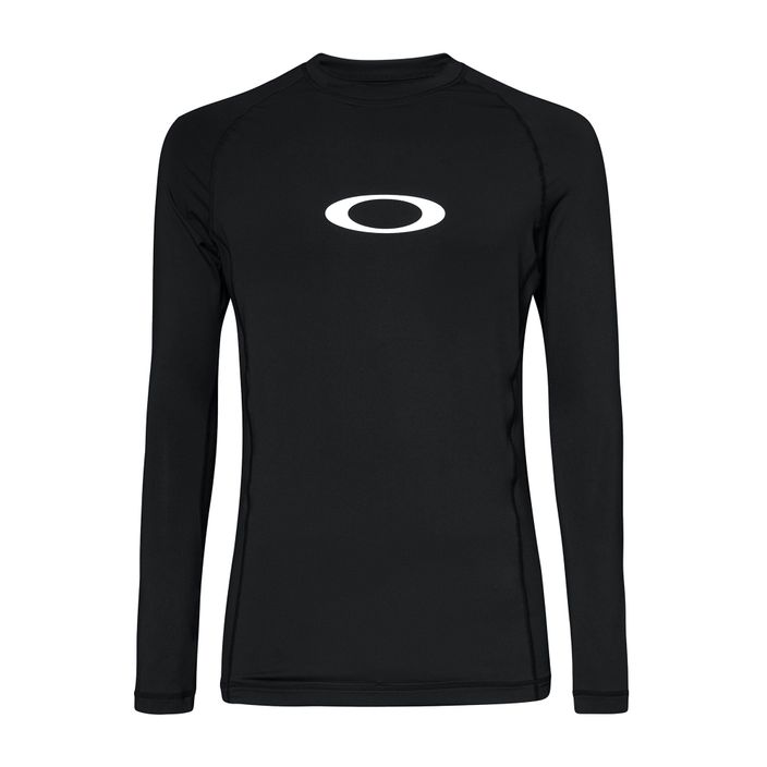 Oakley Ellipse Rashguard vyriški maudymosi marškinėliai juodi FOA40376702E 2