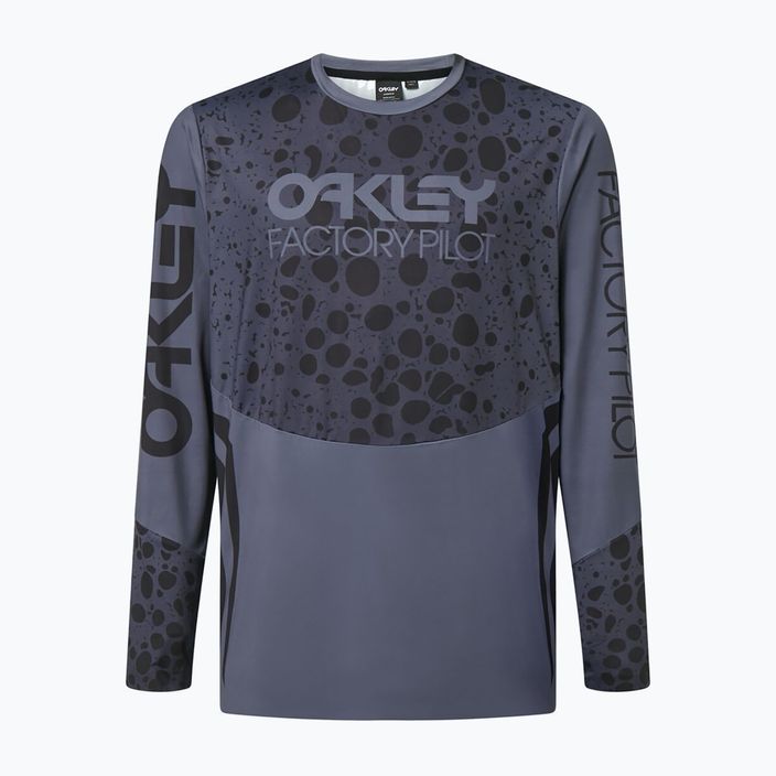 Oakley Maven Rc LS vyriški dviratininko marškinėliai pilka/juoda FOA404403 12