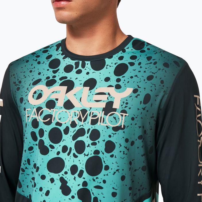 Oakley Maven Rc LS vyriški dviratininkų marškinėliai žali FOA404403 6