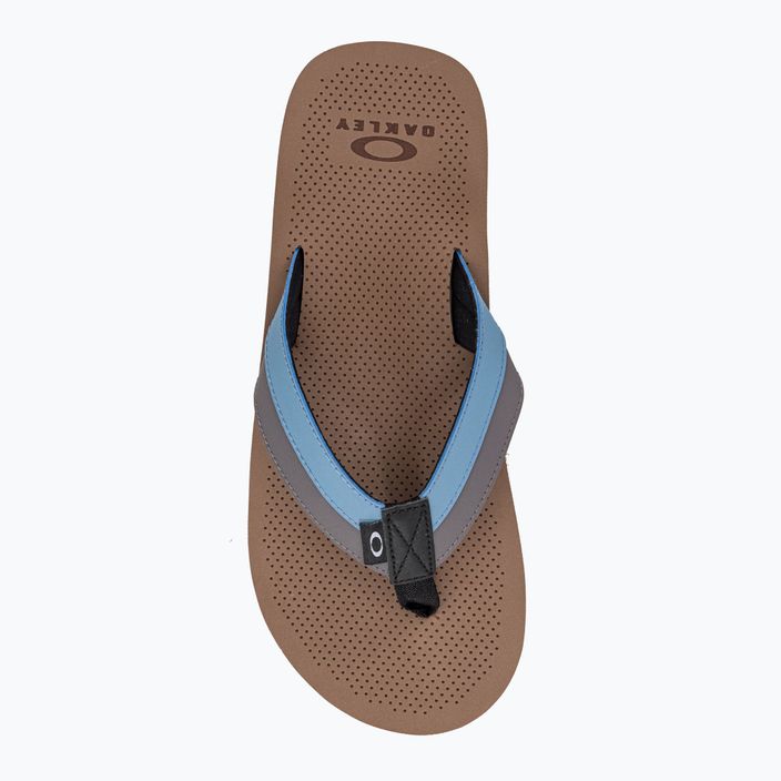 Oakley vyriškos šlepetės Burke Flip Flop Brown FOF10041931V 6