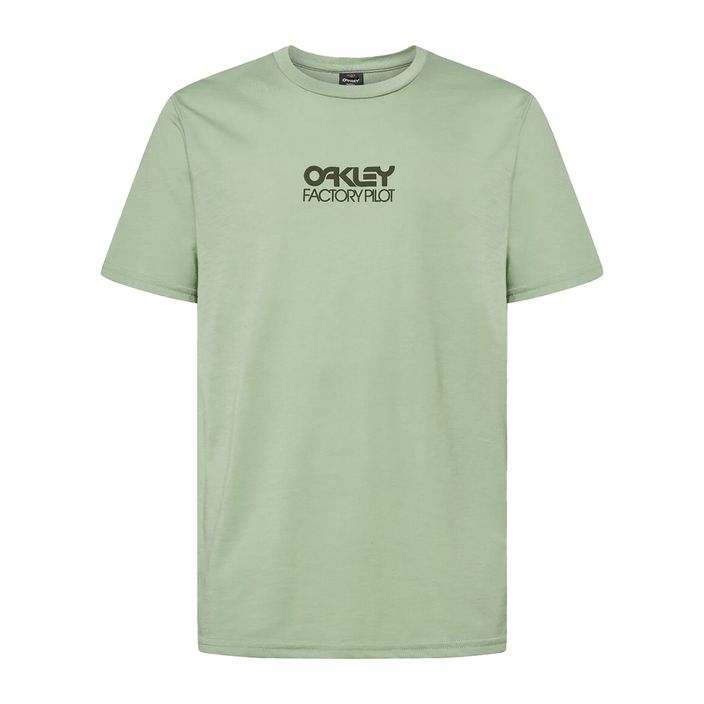 Vyriški dviratininkų marškinėliai Oakley Factory Pilot Ss Tee green FOA404507 2