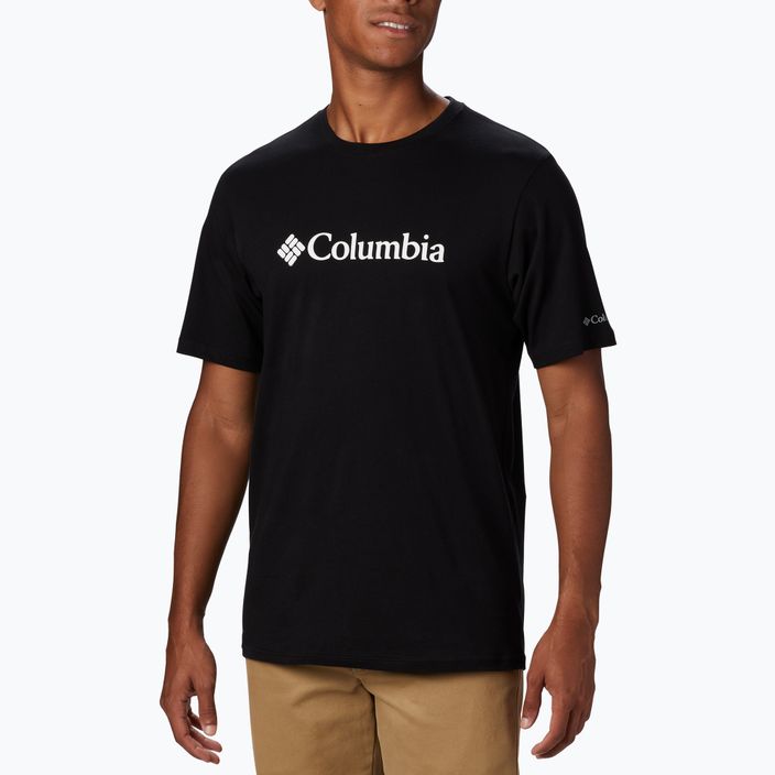 Columbia CSC Basic Logo vyriški trekingo marškinėliai juodi 1680053010