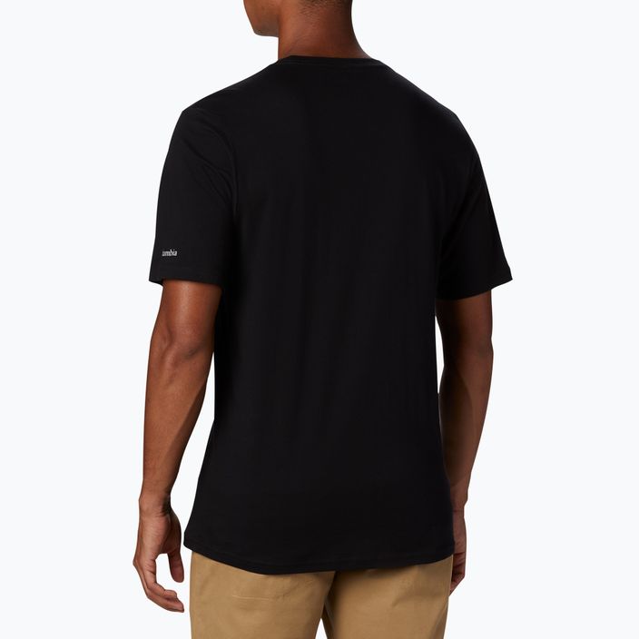 Columbia CSC Basic Logo vyriški trekingo marškinėliai juodi 1680053010 2