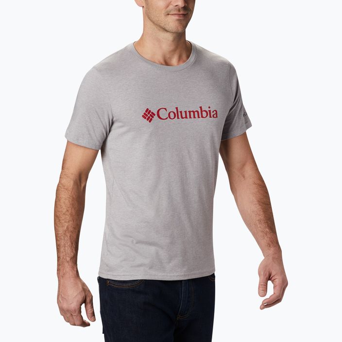 Vyriški marškinėliai Columbia CSC Basic Logo columbia grey heather 2