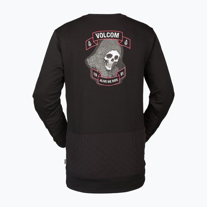 Vyriški Volcom Let It Storm Crew snieglenčių marškinėliai juodi G4652201-ART 4