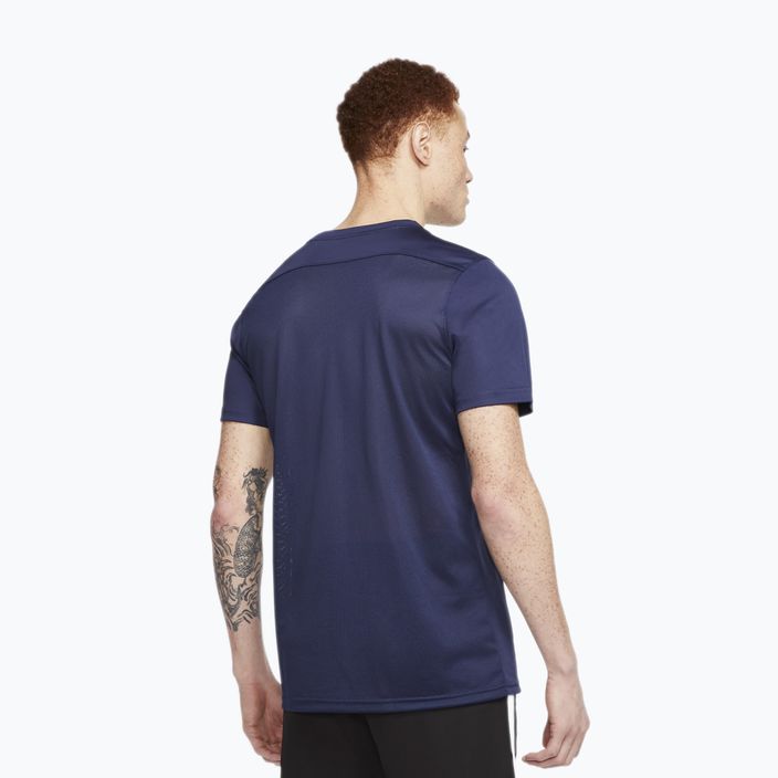 Nike Dry-Fit Park VII vyriški futbolo marškinėliai tamsiai mėlyni BV6708-410 2