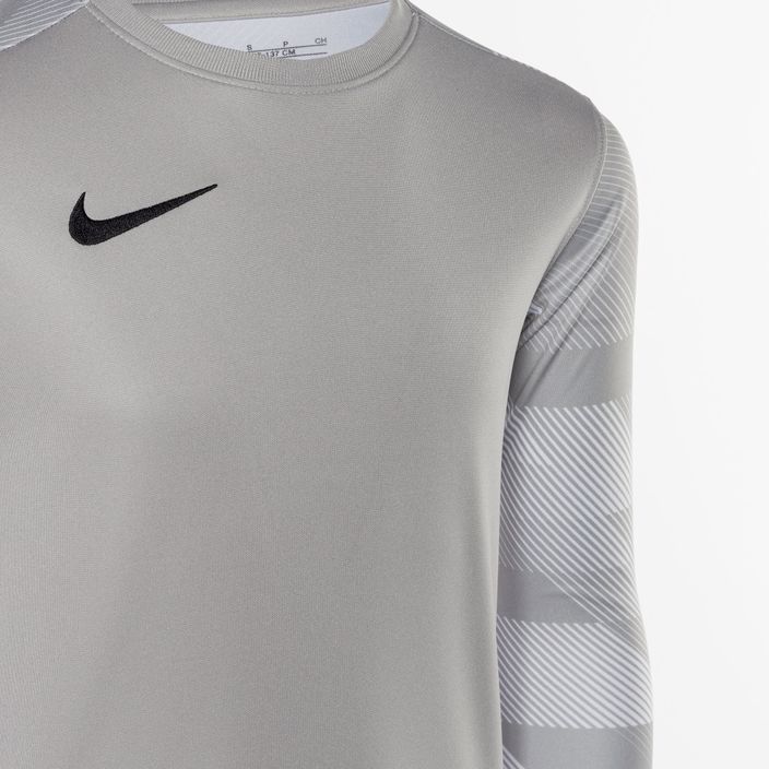 Vaikiški vartininko marškinėliai Nike Dri-FIT Park IV Goalkeeper pewter grey/white/black 3