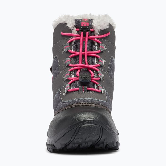 "Columbia Rope Tow III WP WP" mergaitiški vaikiški sniego batai tamsiai pilka/raudona 14