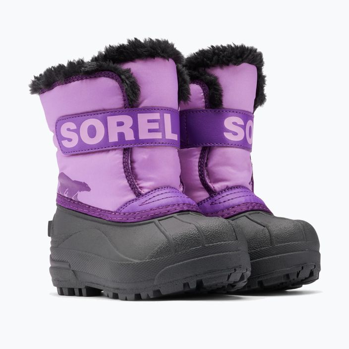 Vaikiški sniego batai Sorel Snow Commander gumdrop/purple violet 9