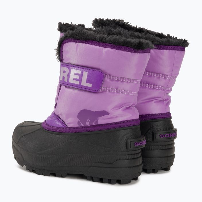 Paauglių sniego batai Sorel Snow Commander gumdrop/purple violet 3