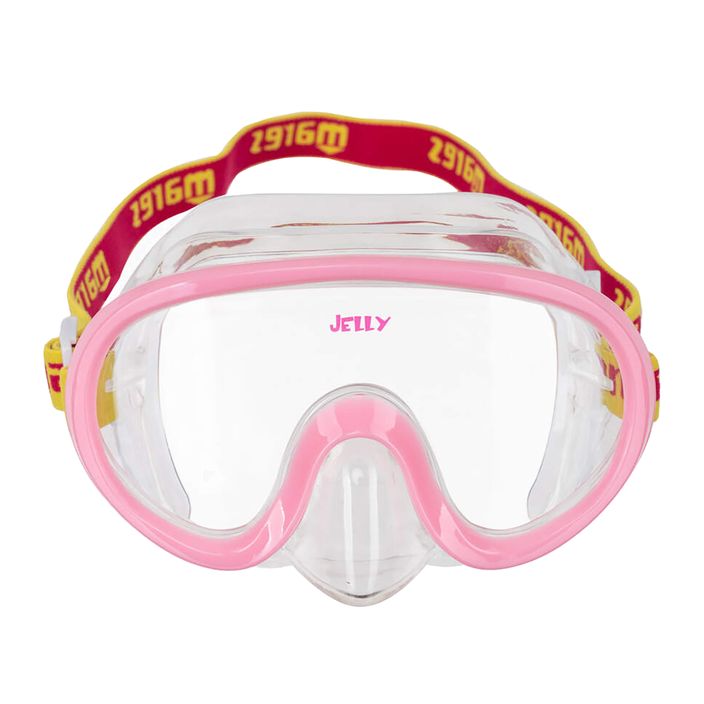 Vaikiška paviršinio nardymo kaukė Mares Jelly pink/yellow/clear 2