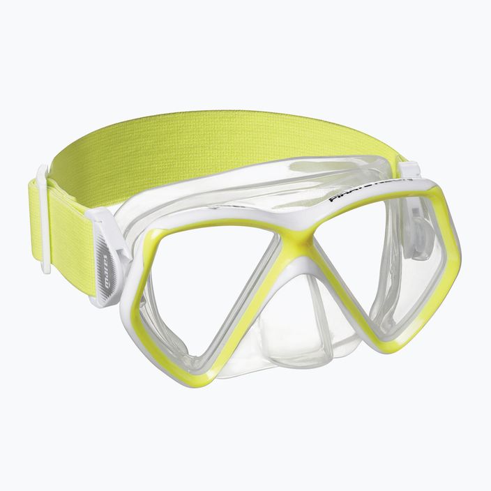 Vaikiškas paviršinio nardymo rinkinys Mares Combo Pirate Neon yellow/white/clear 411788BB 2